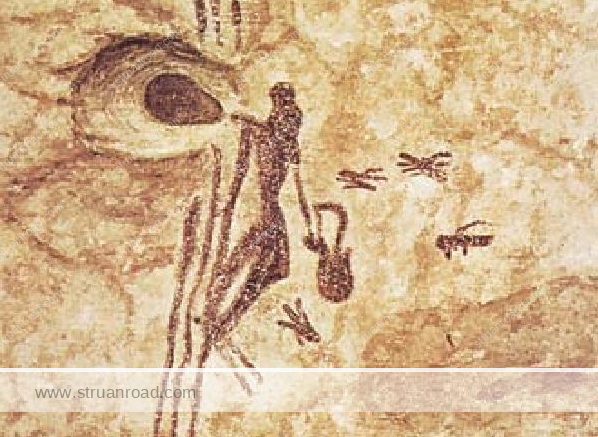 ancient cave painting from Valencia, Spain